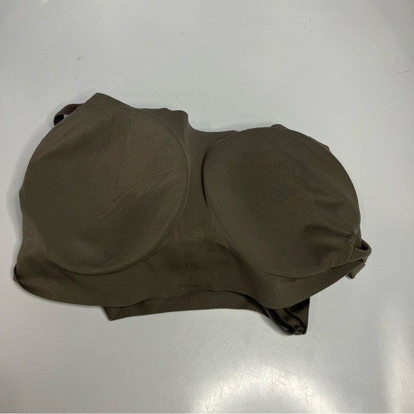 True & Co. True body boost Scoop neck bra adjustable strap wire free gray size M - Picture 5 of 7